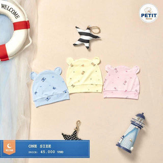 Mũ sơ sinh chất liệu petit Moon@- one size