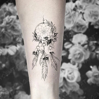 [Đọc kỹ mô tả] Hình dán tạm thời dreamcatcher chuông gió j31. Xăm dán tatoo mini không chống nước, size <10x6cm