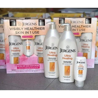 Bộ 3 chai dưỡng thể Jergens Ultra Healing Moisturizer của Mỹ