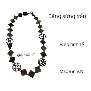 Vòng cổ sừng phong cách cổ điển H e r m e s cao cấp