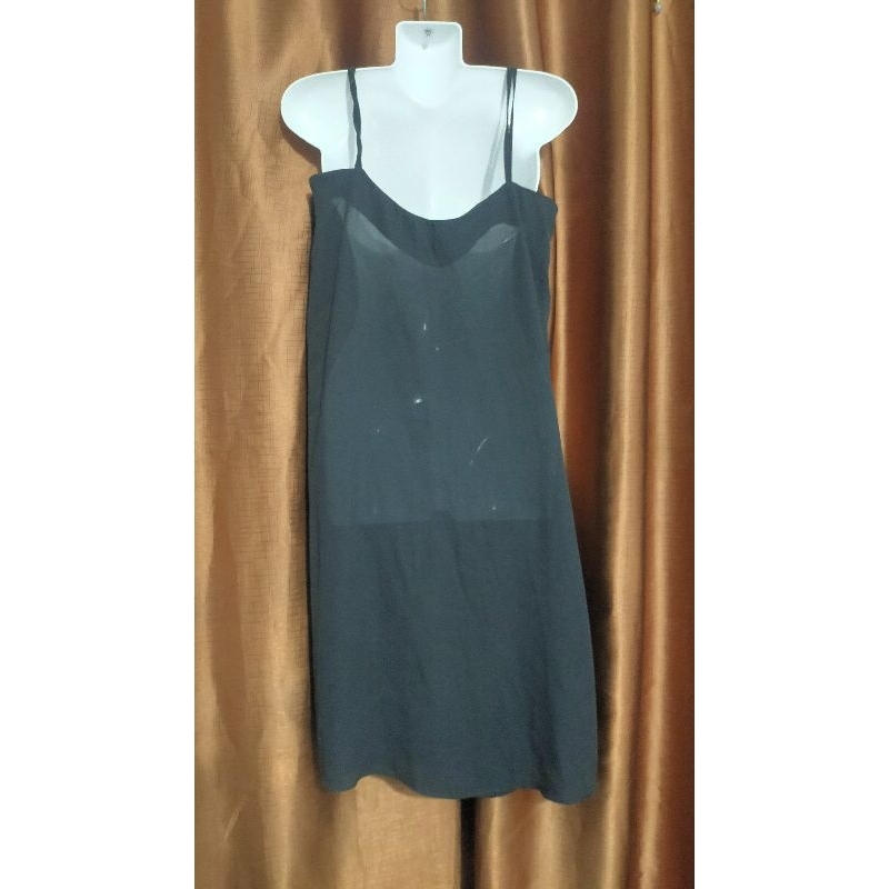 Váy voan mỏng màu đen size S