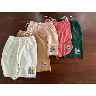 Quần short thun da cá thêu gấu