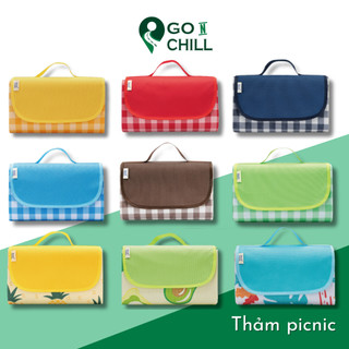 Thảm picnic vải Oxford 600D cao cấp, thảm trải dã ngoại chống thấm nước, thảm decor trang trí chụp ảnh gấp gọn