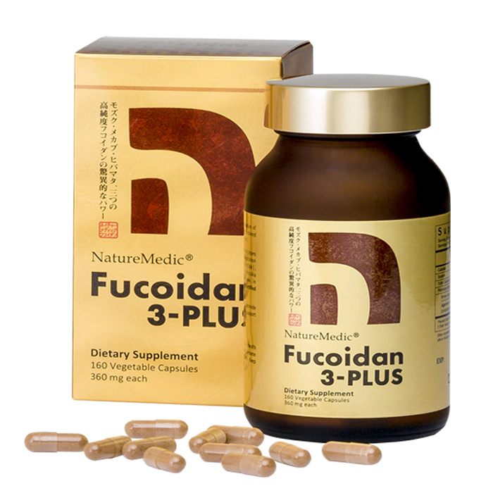 NatureMedic Fucoidan 3 Plus NHẬT BẢN, Hộp 160 viên