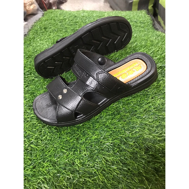 Dép nam da cao cấp đẹp quai chéo ngang có quai hậu thời trang trung niên trẻ trung