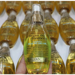 Xịt dưỡng tóc OGX Renewing Argan Oil Of Morocco Weightless Healing Dry Oil.