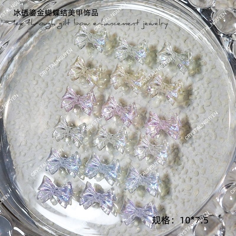 CHARM NAIL- NƠ ÁNH NHŨ MIX MÀU.