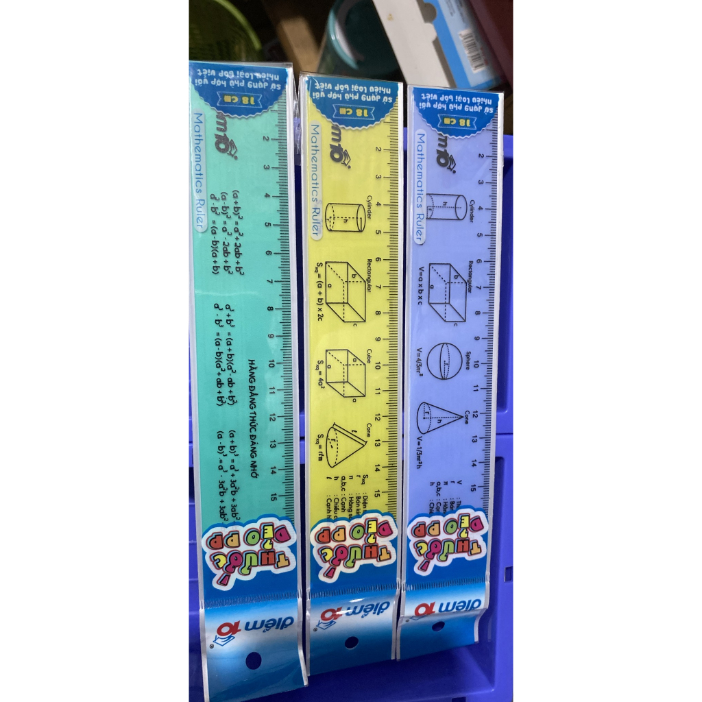 Thước PP 18cm dẻo 𝑻𝒉𝒊𝒆̂𝒏 𝑳𝒐𝒏𝒈 Điểm 10 TP-SR023 - ByLy Store