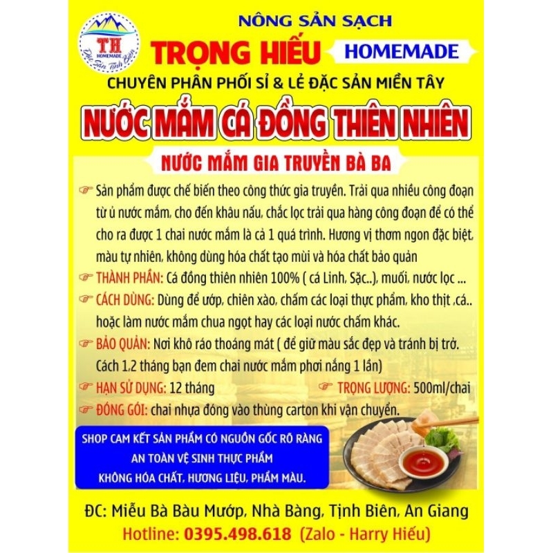 Nước mắm cá đồng thiên nhiên,nước mắm gia truyền, kho thịt, cá, chấm canh, làm nước chấm thơm ngon
