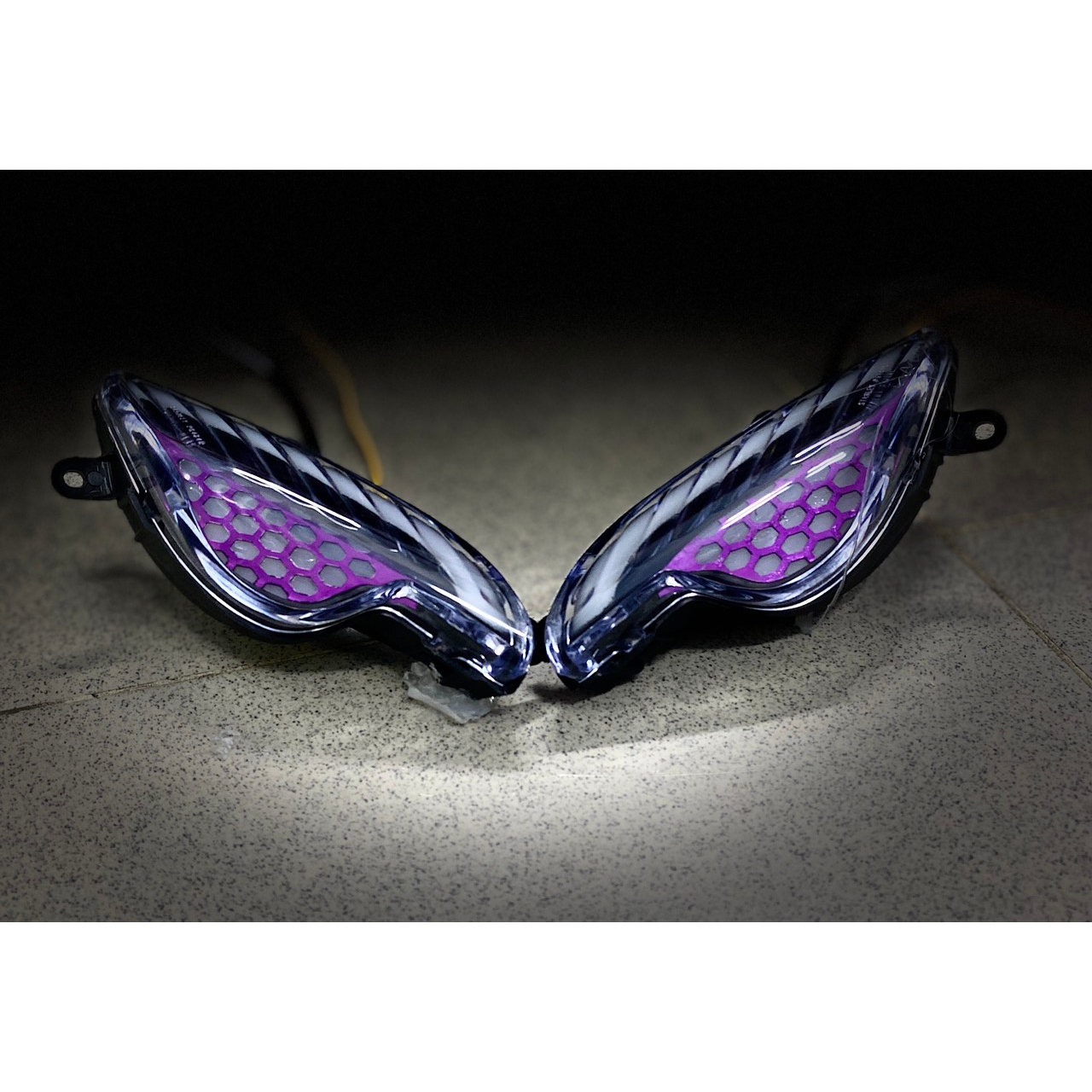 Cặp xi nhan trước Led Demi dành cho xe Wave A, S100, S110, Alpha