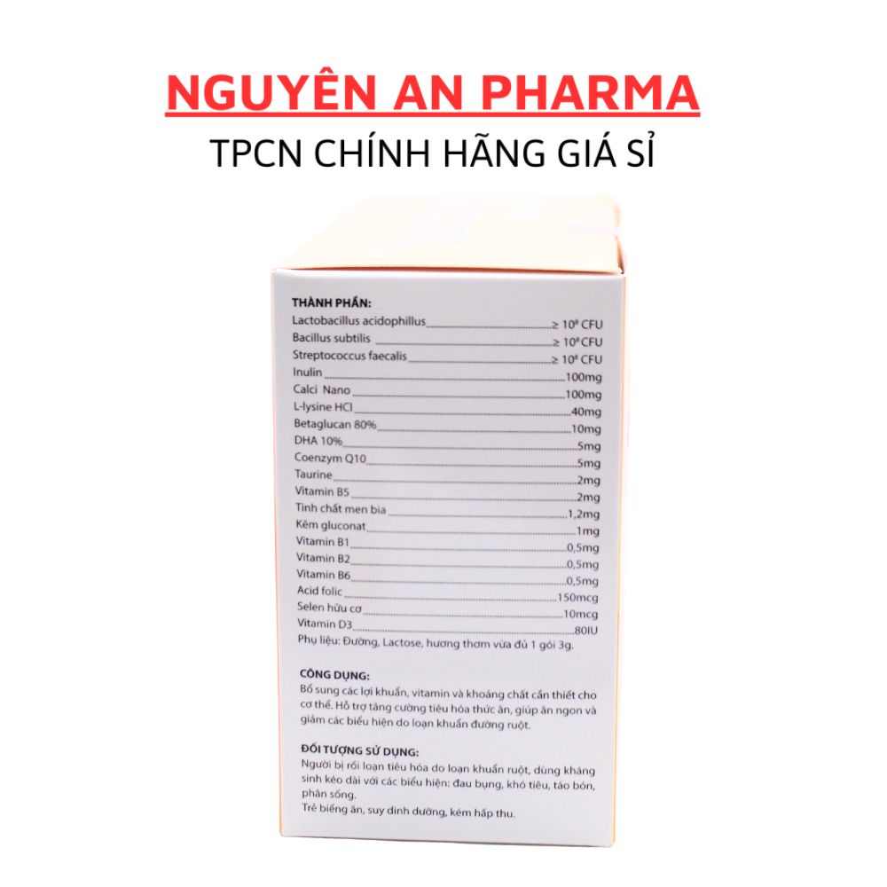 Men vi sinh Biolactomin Gold bổ sung lợi khuẩn, hỗ trợ tiêu hóa, cân bằng vi sinh đường ruột, giúp bé ăn ngon - 30 gói