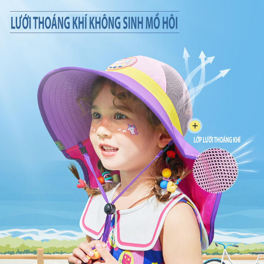 Mũ cho bé, mũ cho bé trai, mũ cho bé gái, mũ chống nắng cho bé, mũ đi biển cho bé -MU12