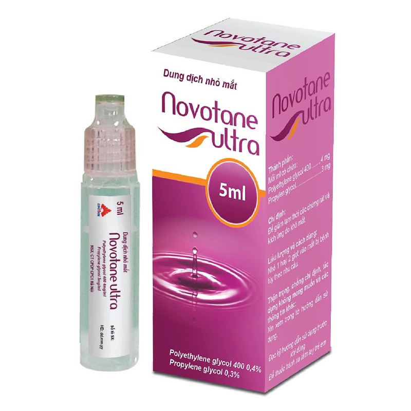 (CHÍNH HÃNG) Nước Mắt Nhân Tạo Novotane Ultra 5ml