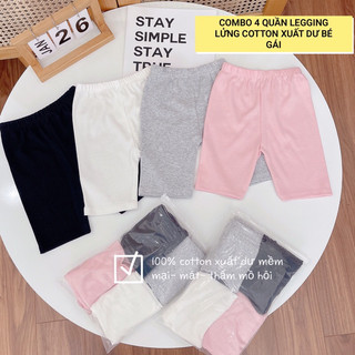Set 4c quần legging đùi xuất dư cho bé