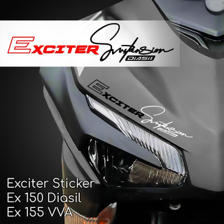 Tem ex 150-155 trang trí đầu xe exciter 150-155 định hình không viền