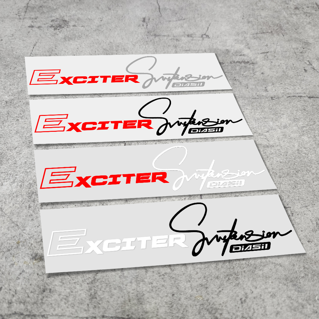 Tem Ex 150-155 trang trí đầu xe Exciter  150-155 định hình không viền