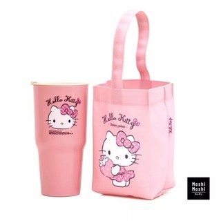 🌸 BÌNH / LY NHỰA KITTY DORAEMON  KÈM TÚI