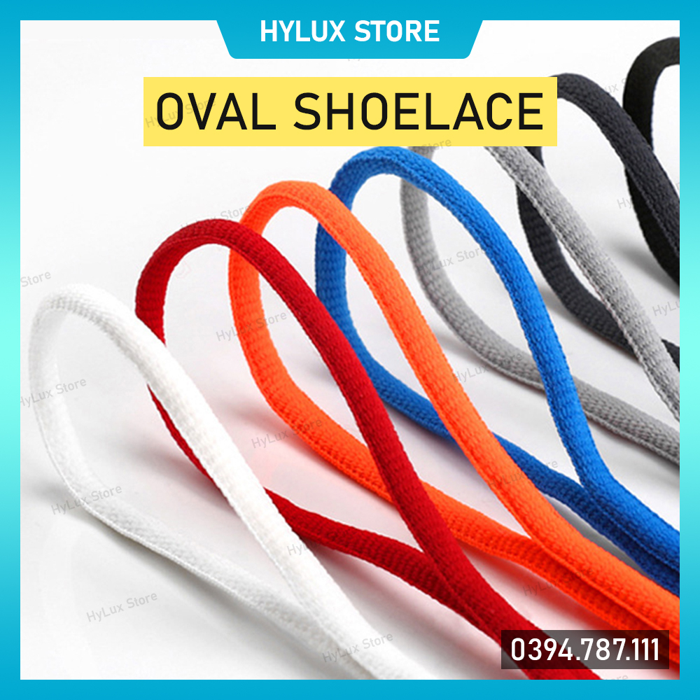 Dây giày Oval cho giày chạy bộ, giày bóng rổ bản 6mm dày dặn loại xịn