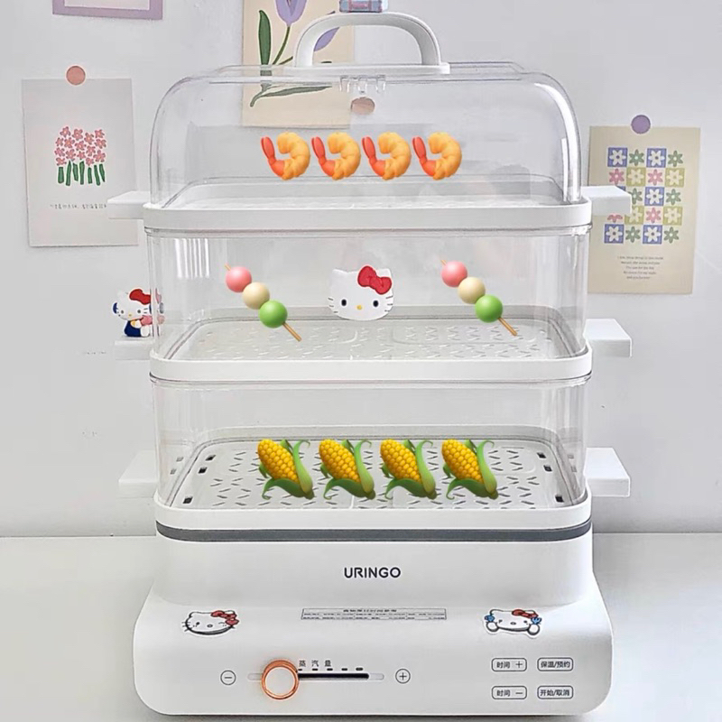 Lồng hấp Uringo DZ-01 dung tích 18L chính hãng - Một chút xinh