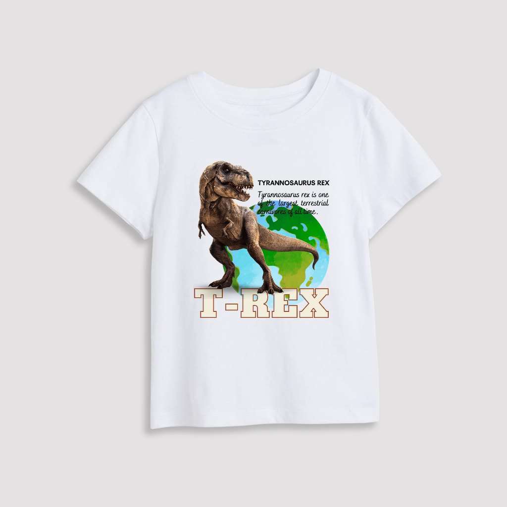 Áo be trai in hình khủng long T-rex BT198