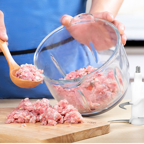 Máy xay thịt LocknLock đa năng 2L cối thủy tinh, công suất lớn, 4 lưỡi dao, làm giò chả gia đình EJM171 - HAPOS OFFICIAL