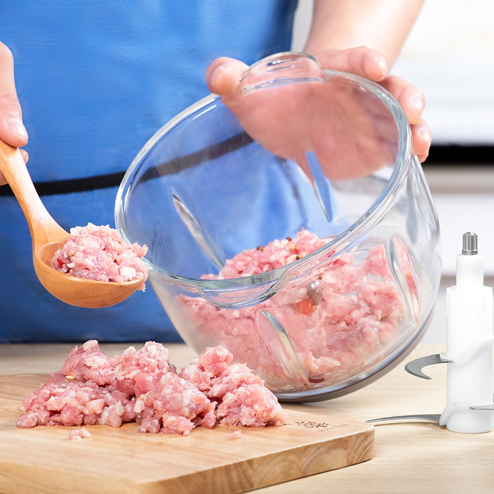 Máy xay thịt LocknLock đa năng 2L cối thủy tinh, công suất lớn, 4 lưỡi dao, làm giò chả gia đình EJM171 - HAPOS OFFICIAL