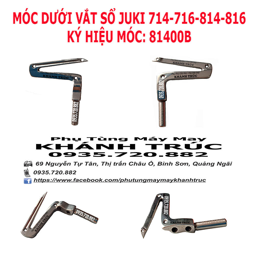 Móc DƯỚI TỐT máy vắt sổ công nghiệp JUKI 716 816 814 714