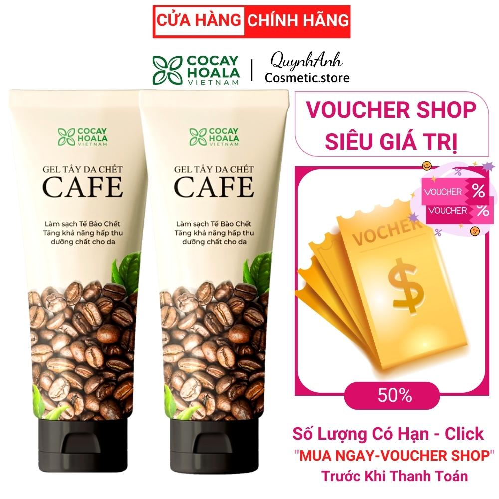 Combo 2 Gel Tẩy Tbc Tế Bào Chết Da Cho Mặt Cafe Cocayhoala Chính Hãng Tbc Cà Phê Organic Sáng Ra Sạch Mụn Dầu