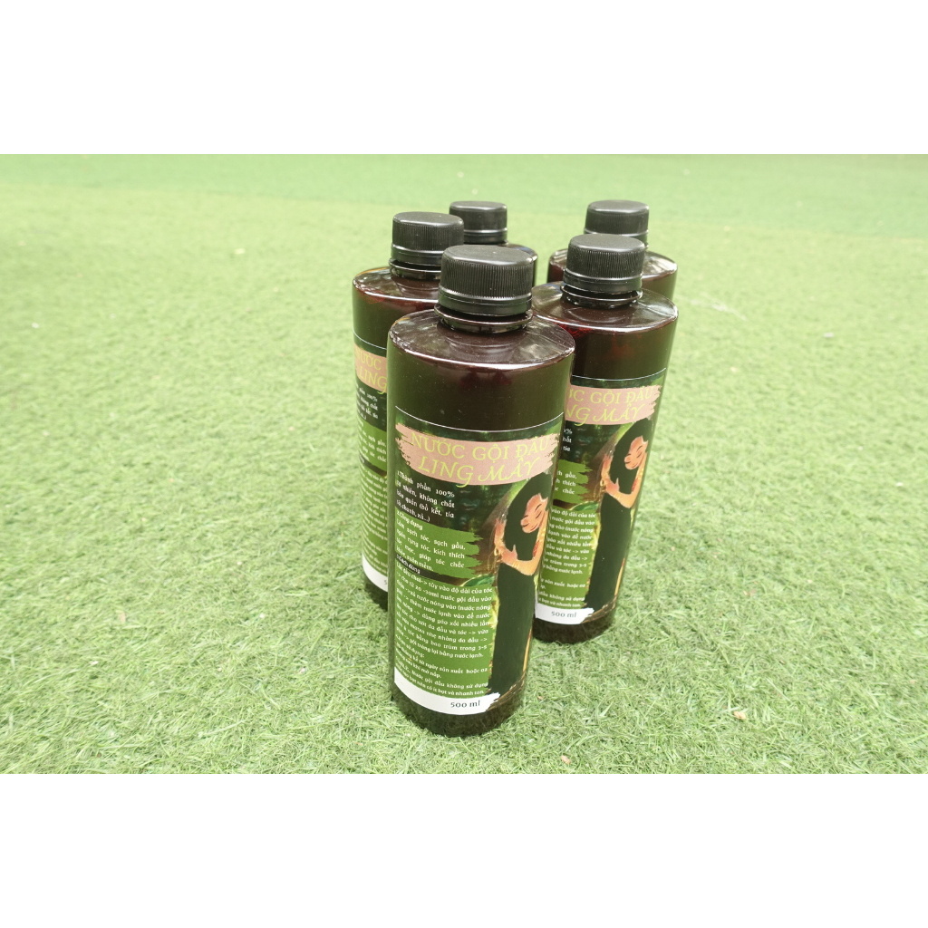 Nước gội đầu lên men Ling Mây 500ml, nước gội đầu thảo dược 500ml