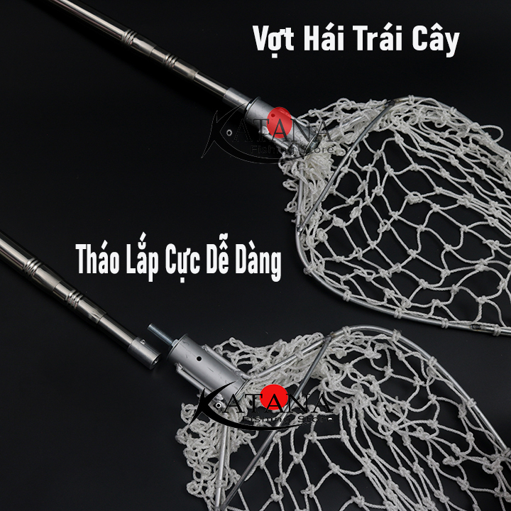 - Sào rút Inox  1m7 - 7m tặng kèm móc treo + Tùy chọn mua thêm liềm cắt , vợt hái trái