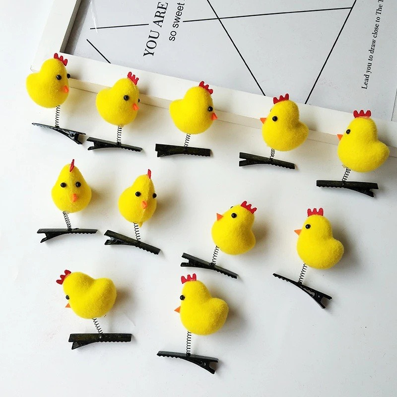 🌈Kẹp tóc gà con dễ thương ngộ nghĩnh