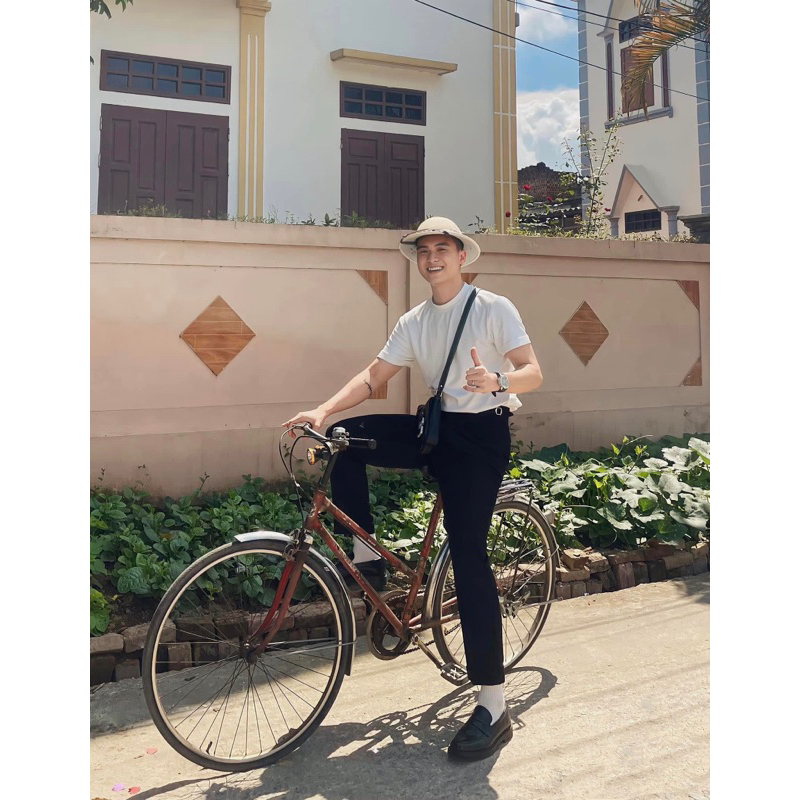 Quần âu nam cạp cao sidetab trang trí