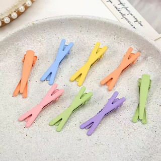 Kẹp tóc chữ X kim loại 4.5 cm xinh xắn màu sắc đáng yêu