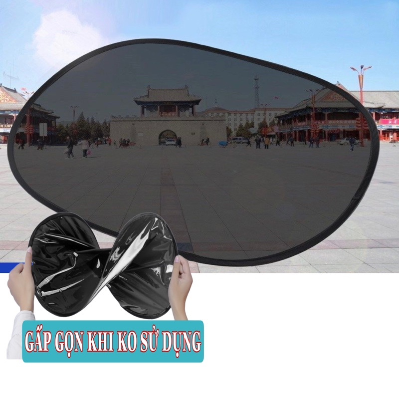 Tấm che nắng ô tô - Tấm che nắng cao su non cửa bên ô tô, xe hơi - Tự hút không cần đế hích, tháo lắp dễ dàng, đa năng
