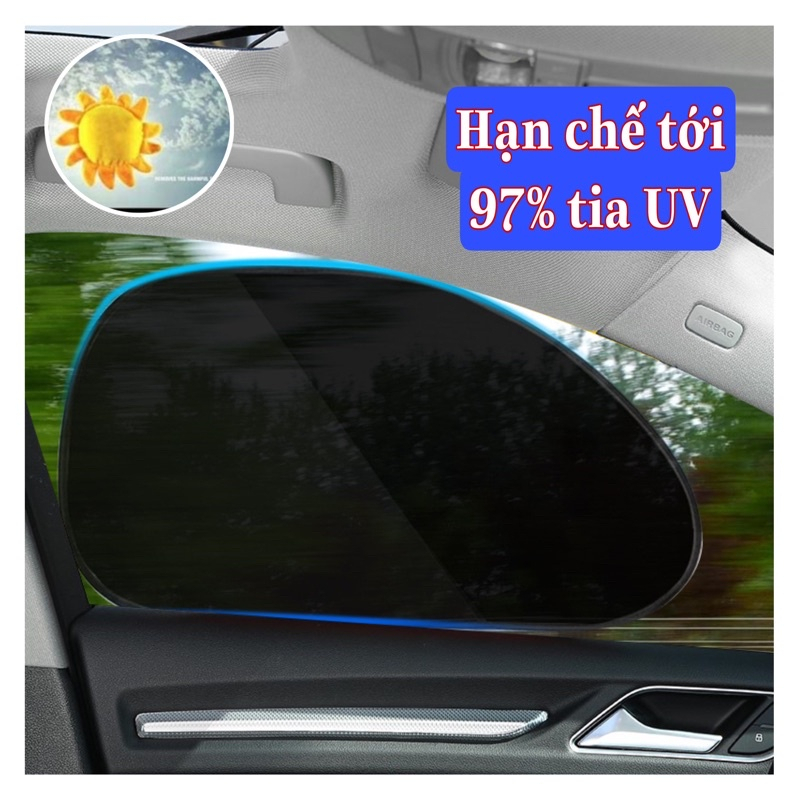 Tấm che nắng ô tô - Tấm che nắng cao su non cửa bên ô tô, xe hơi - Tự hút không cần đế hích, tháo lắp dễ dàng, đa năng