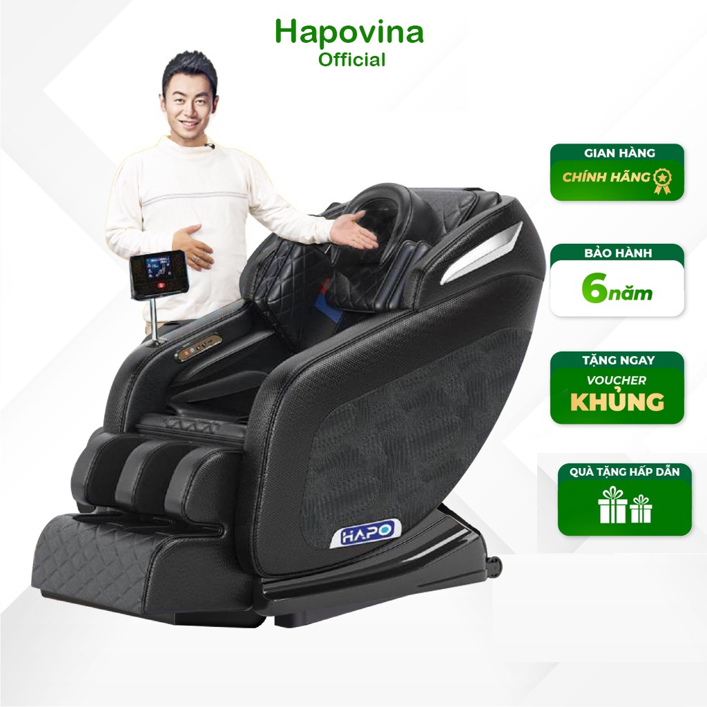 Ghế massage toàn thân HP01 12 điểm xoa bóp, ghế mát xa công nghệ hồng ngoại Nhật Bản mát sa không trọng lực BH 12 Tháng