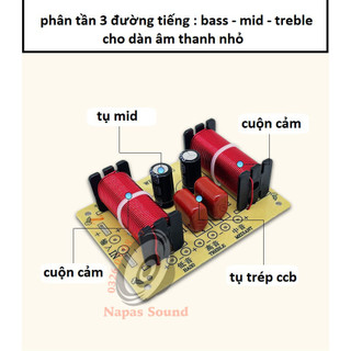 MẠCH PHÂN TẦN 3 ĐƯỜNG TIẾNG WEAH305 - BASS MID TRÉP - CÔNG SUẤT NHỎ VÀ VỪA