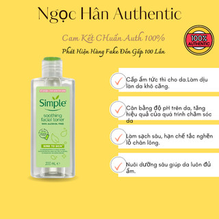 Nước hoa hồng Simple Kind to Skin Toner 200ml - toner simple