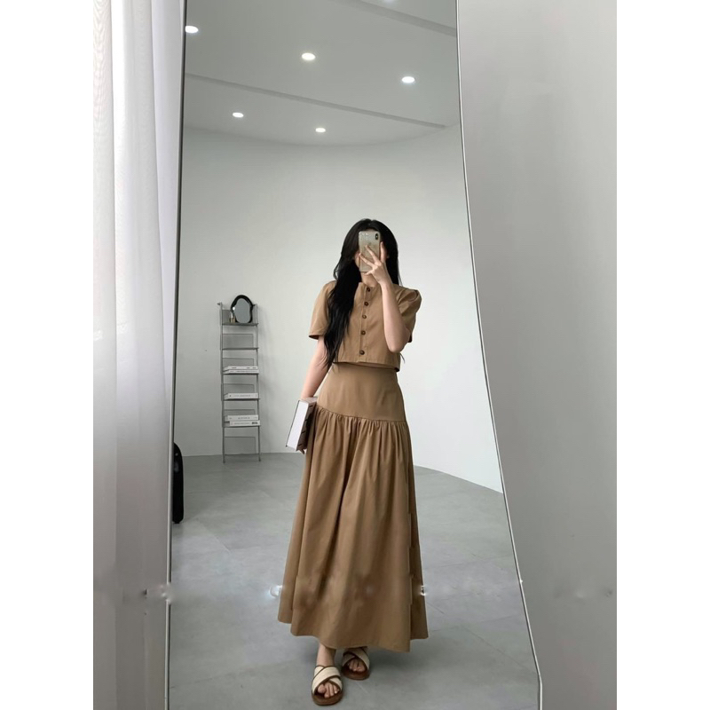 Set đầm dài thanh lịch
