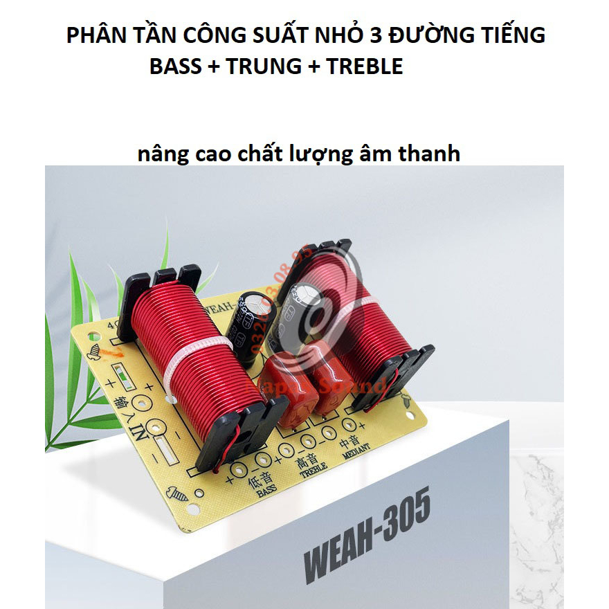 COMBO 2 MẠCH PHÂN TẦN 3 LOA GIÁ RẺ WEAH305 - CHO THÙNG LOA GIA ĐÌNH - MẠCH PHÂN TẦN 3 ĐƯỜNG TIẾNG