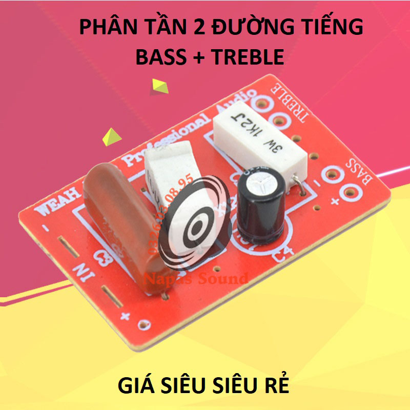 MẠCH PHÂN TẦN LOA KÉO D252 - LẮP 1 BASS 1 TRÉP - PHÂN TẦN GIÁ RẺ