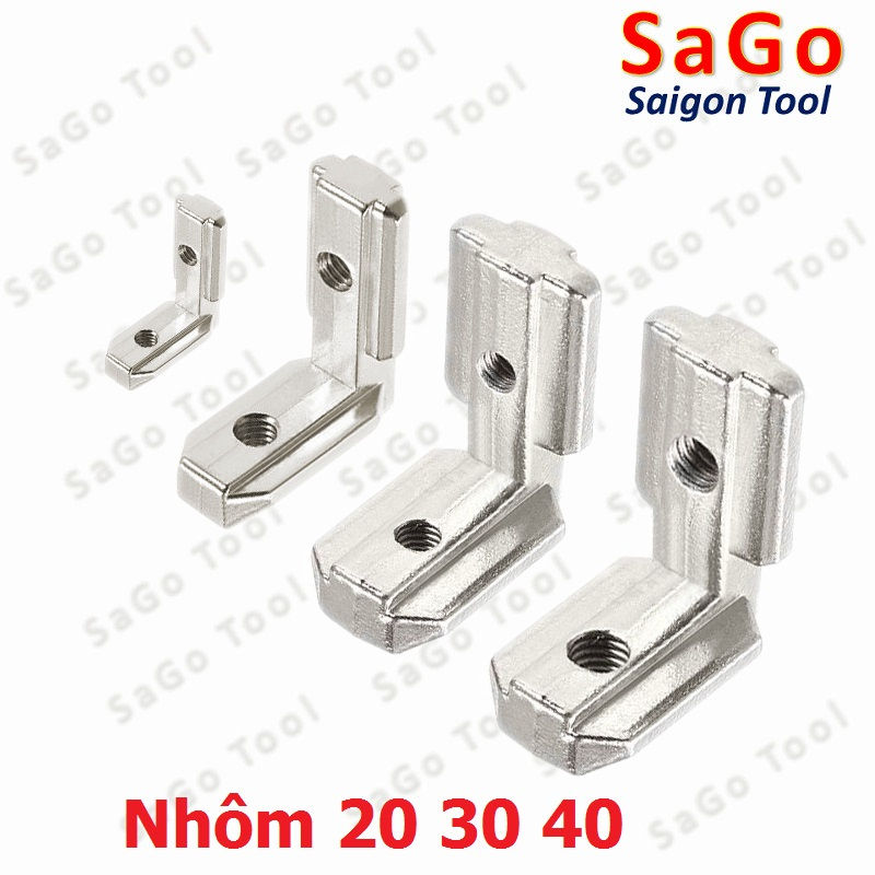 Ke góc vuông chìm cho nhôm định hình 2020 3030 4040 ren M5 M6