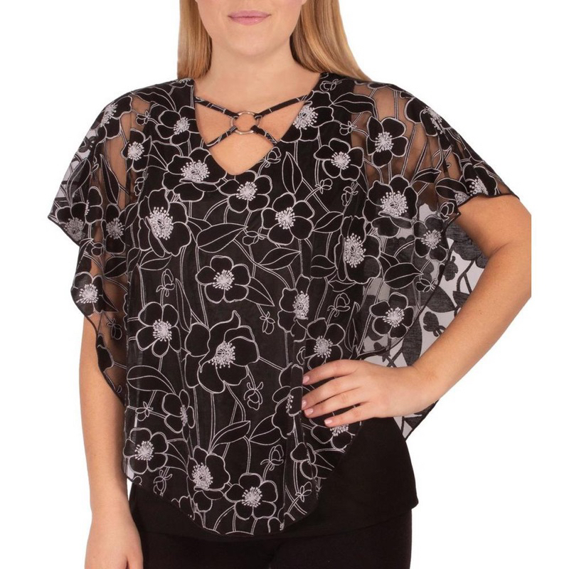 Áo Kiểu Nữ Cổ Tim Đan Phối Ren NY COLLECTION Hàng Xuất Xịn Cao Cấp Chất Mịn Đẹp Bigsize