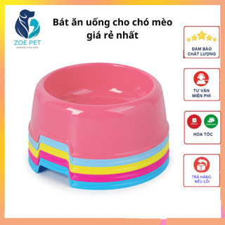 Bát trơn đựng thức ăn chó mèo