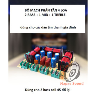 GIÁ 1 MẠCH - PHÂN TẦN FUN ĐÔI 2 BASS 1 MID 1 TRÉP RCEDA402 - CHO LOA KÉO VÀ CÁC THÙNG LOA GIA ĐÌNH