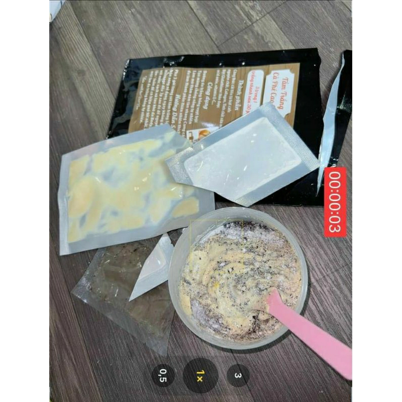 Tắm trắng cafe cao cấp túi đen