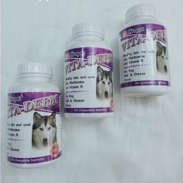 Viên nhai hỗ trợ da lông cho chó Vita-Derm (Thực phẩm bổ sung)
