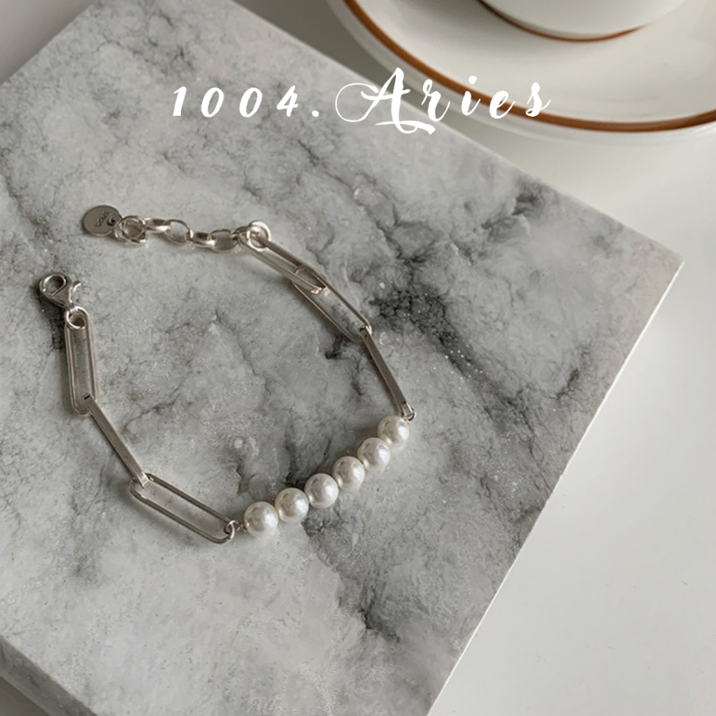 Vòng tay ngọc kiểu xích đan xen - 1004.ARIES