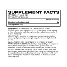 Creatine Monohydrate (5g) - COR-Performance® Creatine 72 liều dùng
