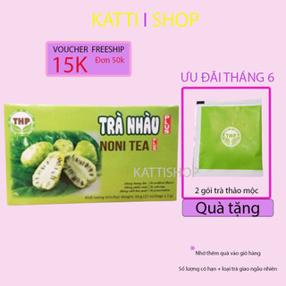 Trà Nhàu Túi Lọc THP Hỗ Trợ Trẻ Hóa Làn Da Hộp 25 gói trà (2g/gói)
